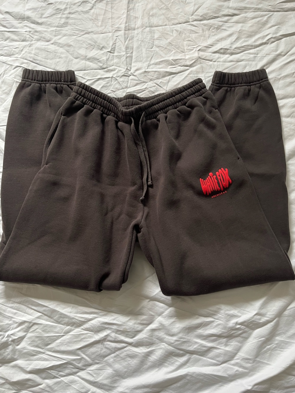 white fox sweatpants